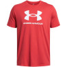 Under Armour Sportstyle Logo M 1382911 814 sportiniai marškinėliai (202802)