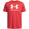 Under Armour Sportstyle Logo M 1382911 814 sportiniai marškinėliai (202802)