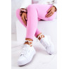 Sportbačiai ant platformos Lee Cooper LCW-22-31-0884L balti | Žemi kedai moterims | jai24.lt
