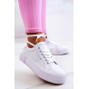 Sportbačiai ant platformos Lee Cooper LCW-22-31-0884L balti | Žemi kedai moterims | jai24.lt