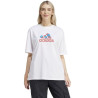 adidas Flower Pack Badge of Sport Women's White IT1421 sportiniai marškinėliai (203045)
